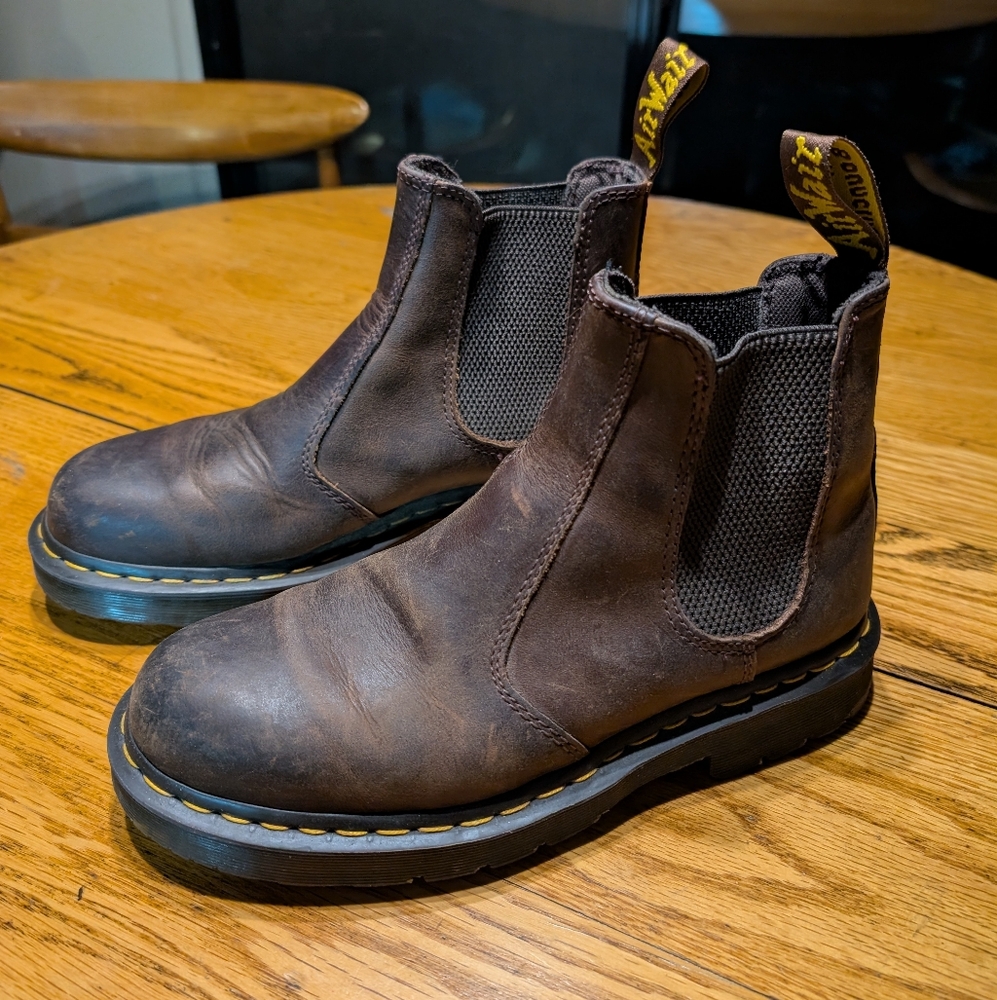 Dr. Martens Brown Leather Chelsea Boots